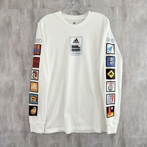 Adidas x ESL Shirt Men’s Medium White Three Stripe Life Logo Video Game Cotton